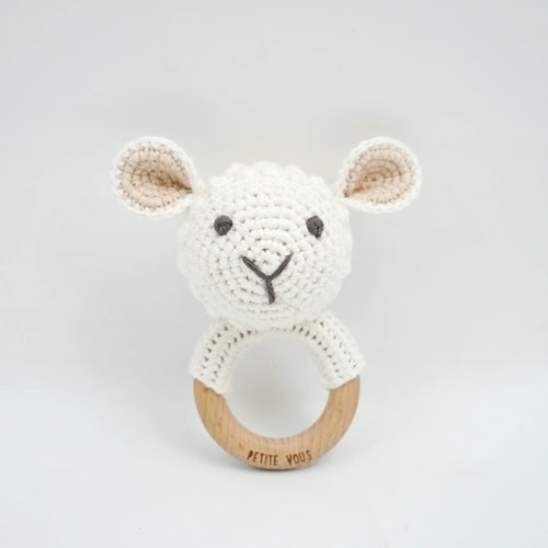 Crochet Ring Rattle | Lamb