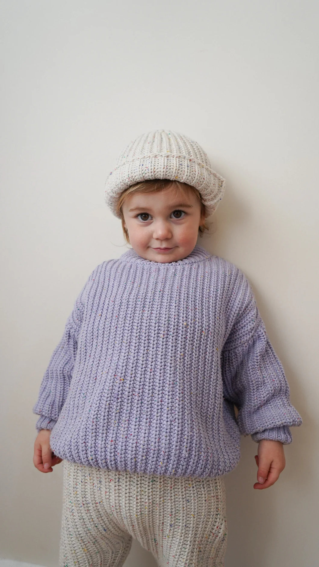 Sprinkle Cotton Chunky Knit Beanie