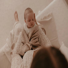 Load image into Gallery viewer, Heirloom Merino Wool Pointelle Baby Blanket