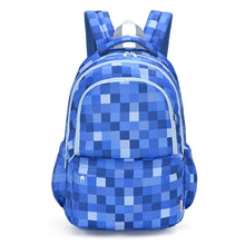Load image into Gallery viewer, Blue Pixel Campus School Backpack 2.0