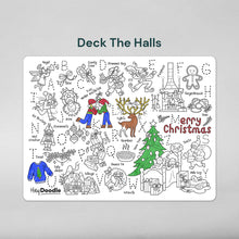 Load image into Gallery viewer, Deck the Halls Classic Colouring Mat