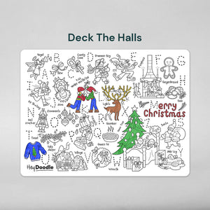 Deck the Halls Classic Colouring Mat