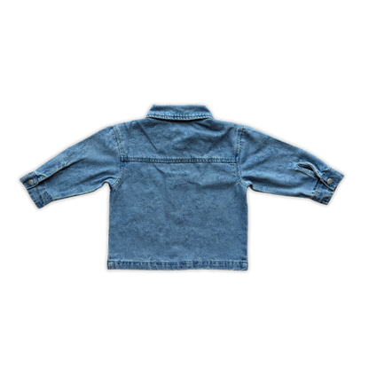 Organic Starlight Embroidery Denim Shirt Jacket