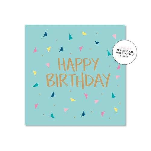 Minty Confetti Birthday | Mini Card