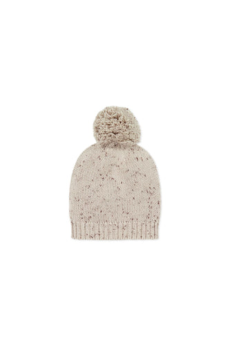 Ethan Hat - Oatmeal Shitake Dot