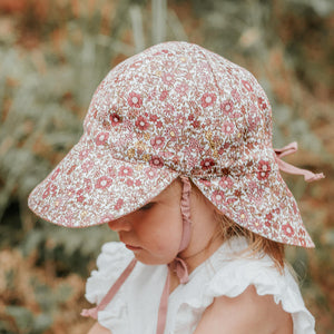 Lounger' Baby Reversible Flap Sun Hat | Ramble/Rosa
