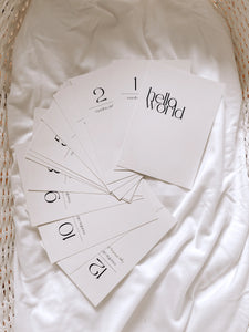 Inkless Milestone Cards