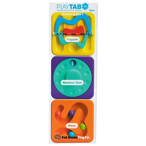 PlayTab Sensory Set 1 | Flipper, Number Dial, Maze Tile