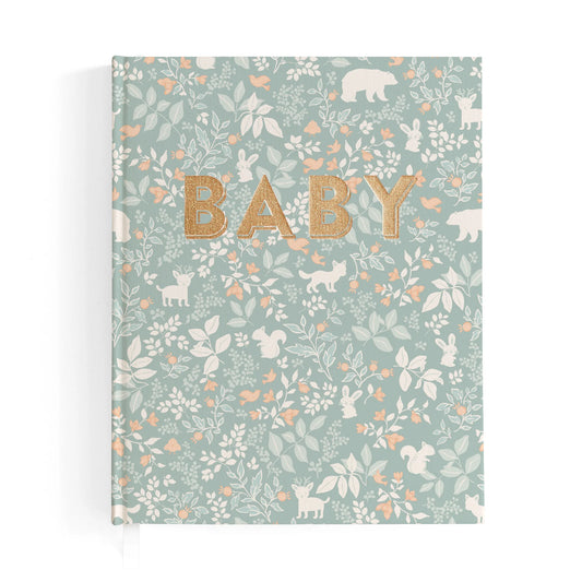 Baby Book Forest Friends Sage