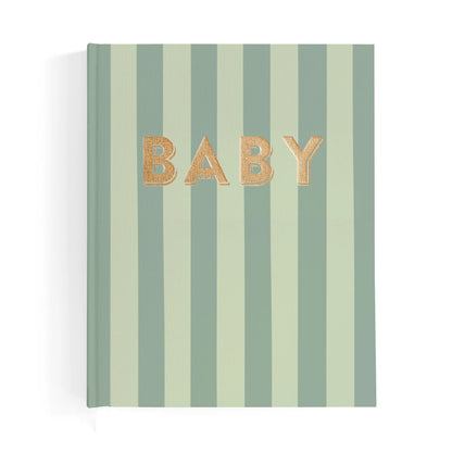 Baby Book Sage Stripe