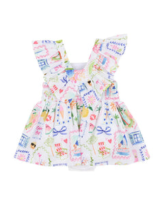 Summer Vacay Print Overlay Dress