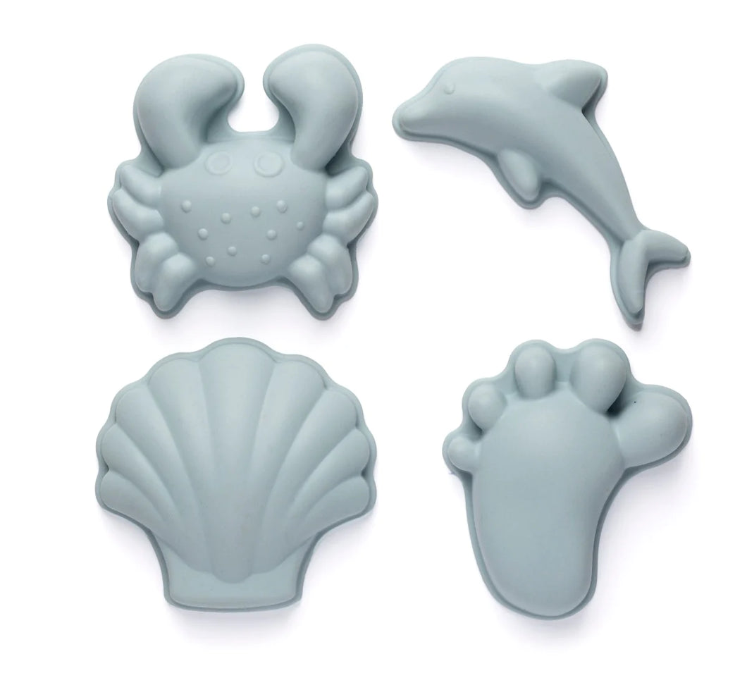 Scrunch Footprints Moulds | Duck Egg