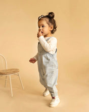 Load image into Gallery viewer, Winter Vacay Denim Stripe Overalls