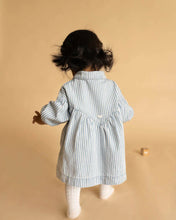 Load image into Gallery viewer, Winter Vacay Stripe Denim Dress