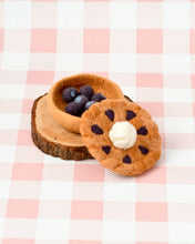 Load image into Gallery viewer, Felt Blueberry Pie Play Food Set