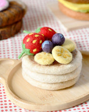 Load image into Gallery viewer, Felt Pancake Stack Play Food Set