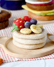 Load image into Gallery viewer, Felt Pancake Stack Play Food Set