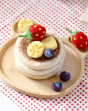 Load image into Gallery viewer, Felt Pancake Stack Play Food Set