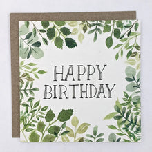 Load image into Gallery viewer, Foliage Happy Birthday Card