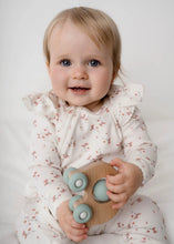 Load image into Gallery viewer, Pink Frilled Ollie Floral Onesie