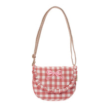Load image into Gallery viewer, Gingham Ruffle Bow Bag