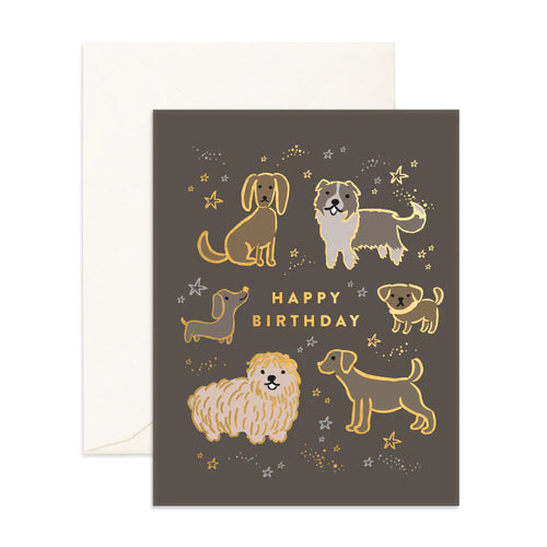 Birthday Dogs Greeting Card