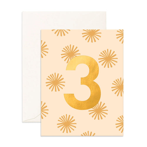 No.3 Party Greeting Card