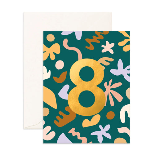 No.8 Party Greeting Card