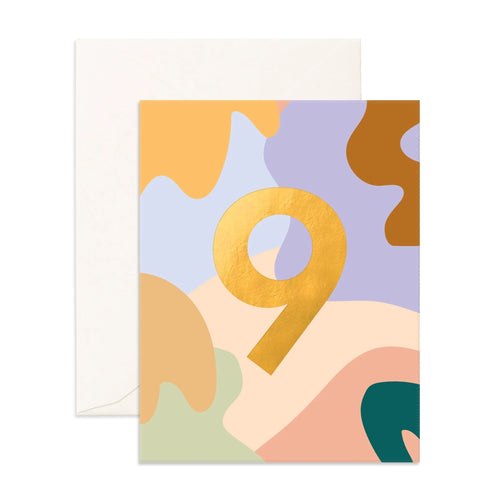 No.9 Party Greeting Card