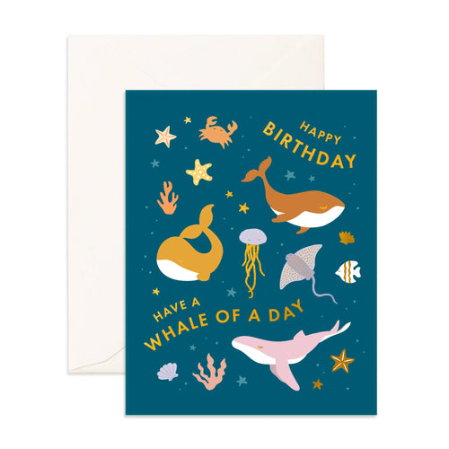 Whale of a Day Greeting Card