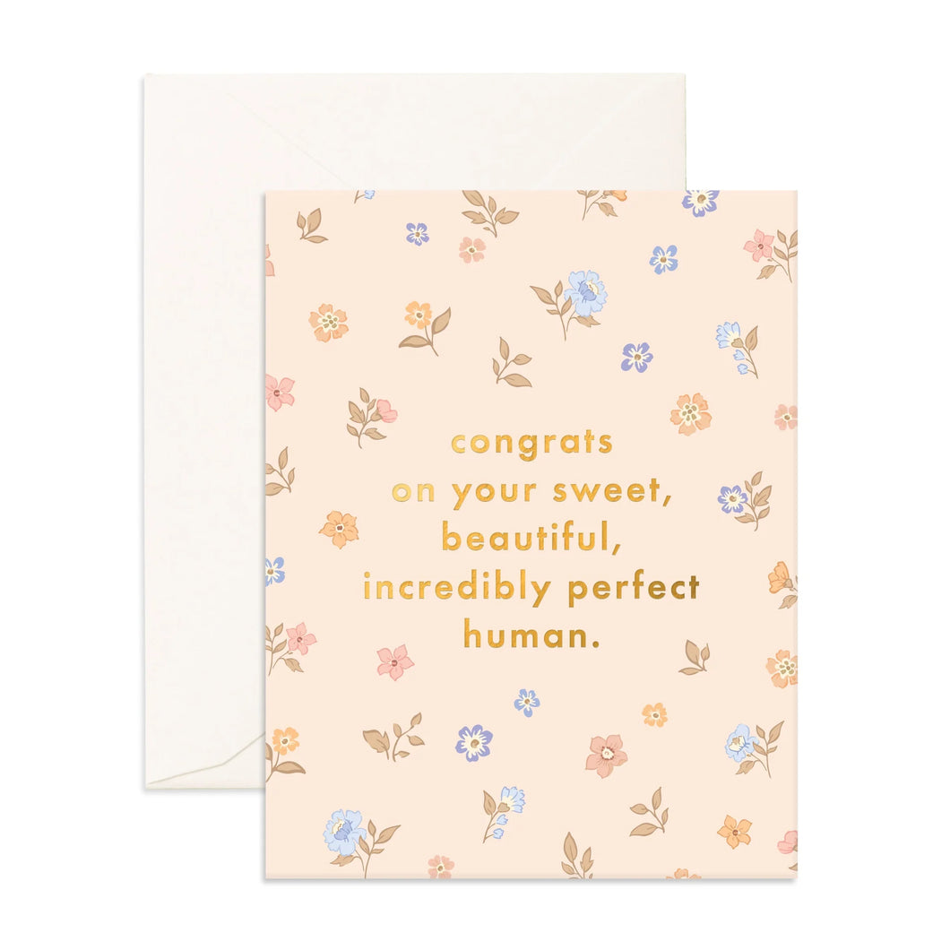 Congrats Sweet Human Greeting Card