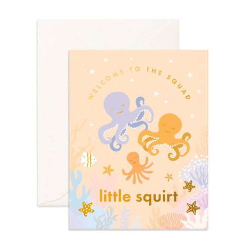Welcome Little Squirt Greeting Card