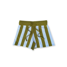 Load image into Gallery viewer, Organic Vertical Stripe Knit Shorts | Ocean &amp; Leaf