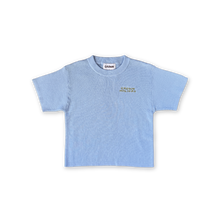 Load image into Gallery viewer, Organic Ribbed Knit Logo Tee | Ocean