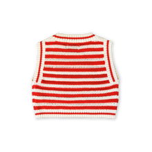 Load image into Gallery viewer, Organic Knitted Crochet Shell Vest