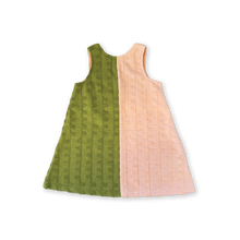 Load image into Gallery viewer, Terry Towelling Flow Dress | Leaf/Peachy
