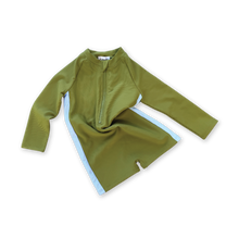 Load image into Gallery viewer, Zip Long Sleeve Onepiece | Leaf