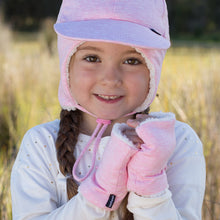 Load image into Gallery viewer, Fleecy Fingerless Mittens | Pink Marle