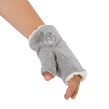 Load image into Gallery viewer, Fleecy Fingerless Mittens | Grey Marle
