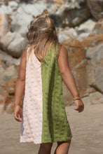 Load image into Gallery viewer, Terry Towelling Flow Dress | Leaf/Peachy
