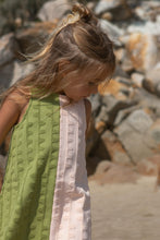 Load image into Gallery viewer, Terry Towelling Flow Dress | Leaf/Peachy