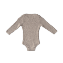 Load image into Gallery viewer, Organic Speckle Essential Knit Bodysuit - Oatmilk