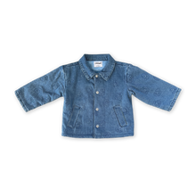 Load image into Gallery viewer, Quilted Swirl Denim Jacket