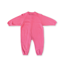 Load image into Gallery viewer, Organic Knit Zipper Starsuit - Bright Sorbet