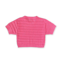 Load image into Gallery viewer, Organic Heavy Knit Tee - Bright Sorbet