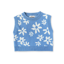 Load image into Gallery viewer, Organic Wild Flower Knit Vest