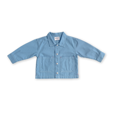 Load image into Gallery viewer, Organic Canvas Utility Shirt Jacket - Duck Egg