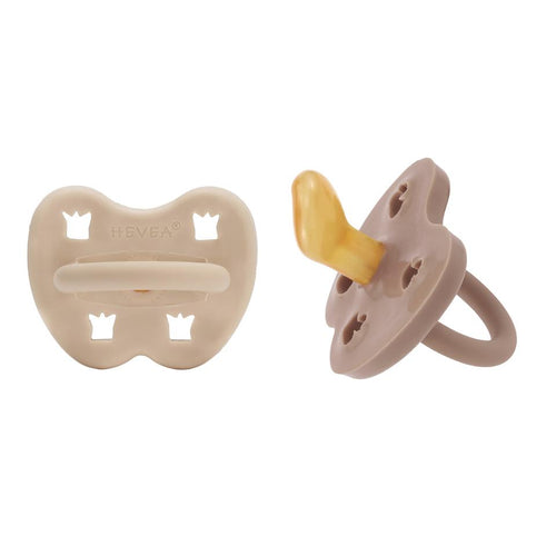 Natural Rubber Pacifier | Orthodontic | 3-36M | Sandy Nude + Tan Beige