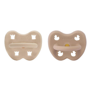 Natural Rubber Pacifier | Orthodontic | 3-36M | Sandy Nude + Tan Beige