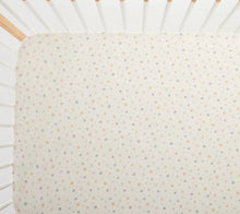 Load image into Gallery viewer, 0.2TOG Fitted Cot Sheet | Rainbow Dreaming